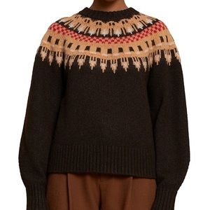NWT ALC Oakley Wool Blend Fair Isle Sweater